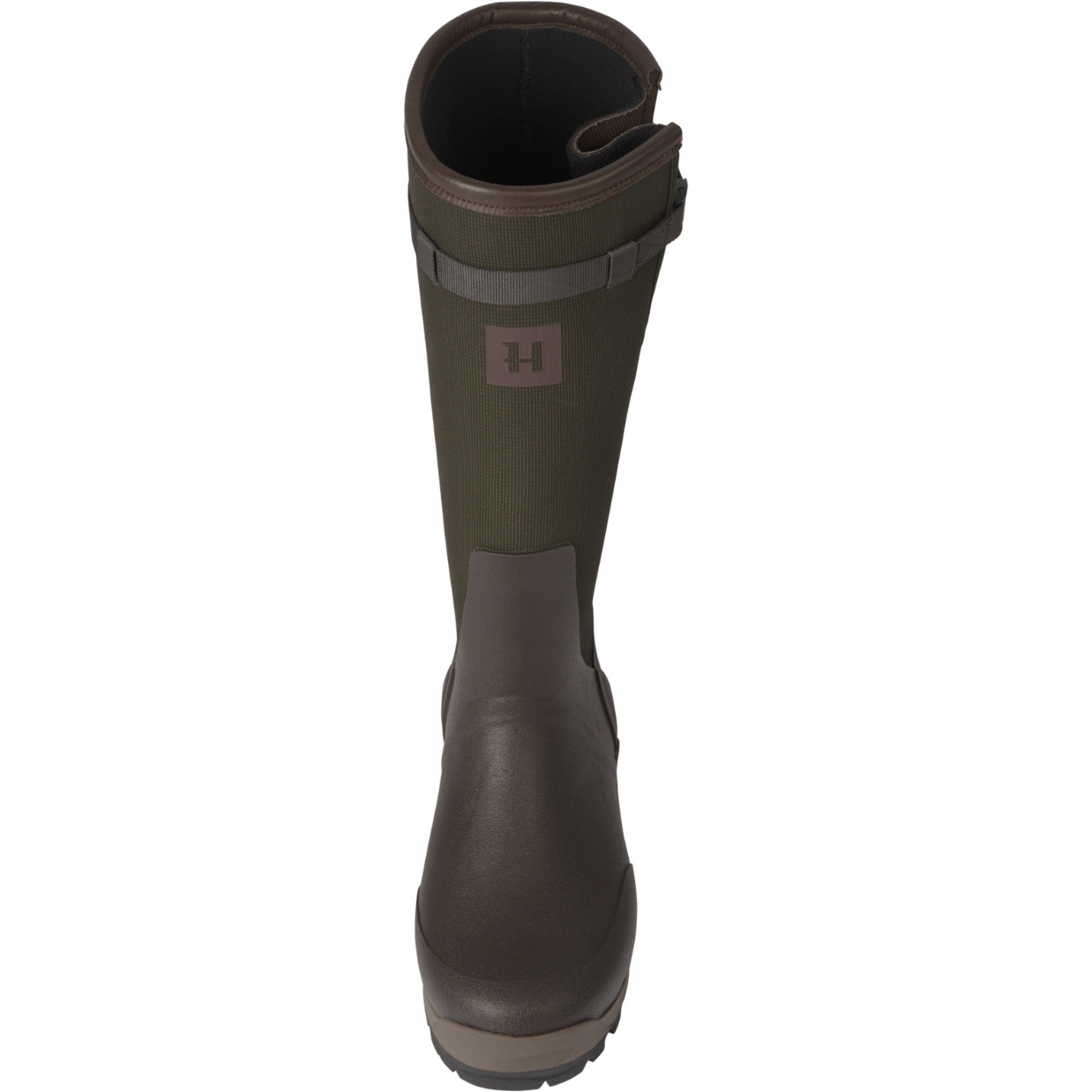 2025 Harkila Mens Forester Textile Rubber Boot 11061001824 - Willow Green / Deep Brown